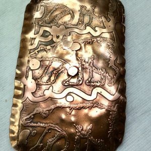 Copper etched bears