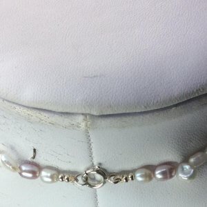 Freshwater pearl, sterling silver